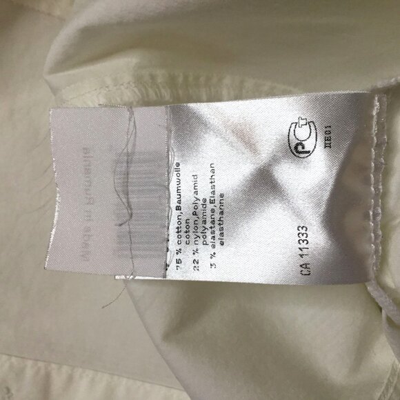 MARC CAIN Women White Sculptural Tunic Shirt Dress Jacket Tailored Minimalist M - Picture 12 of 13